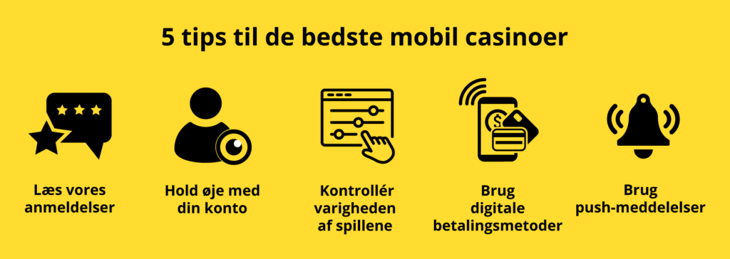 Tips til at spille på mobil casinoer