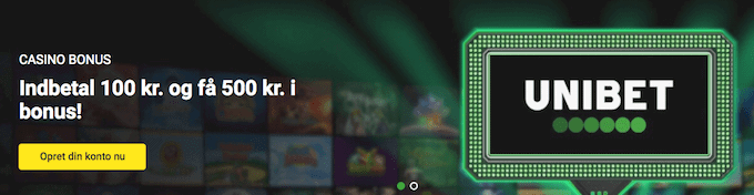 Unibet Casino tilbyder 500% velkomstbonus Unibet Casino tilbyder 500% velkomstbonus