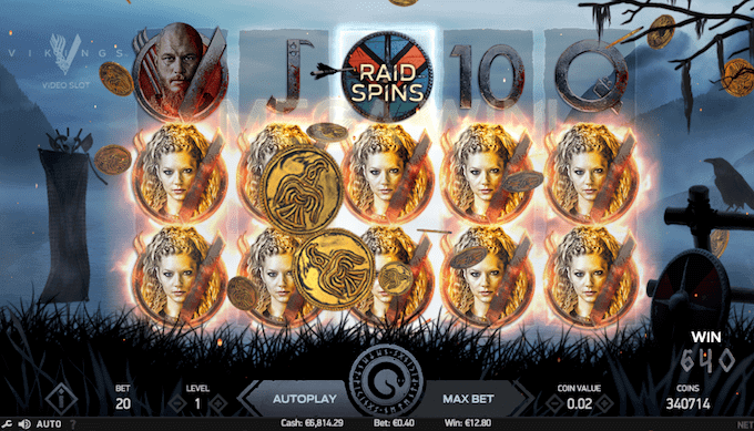 Vikings spilleautomat kan spilles på alle NetEnt casinoer