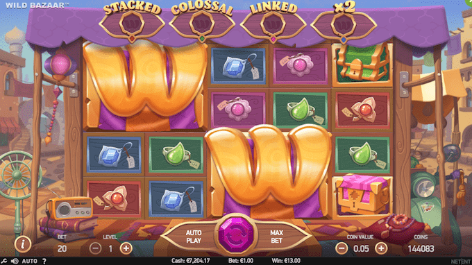 Spil Wild Bazaar på NetEnt casinoer