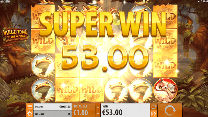 Prøv Wild Tome of The Woods hos Unibet Casino